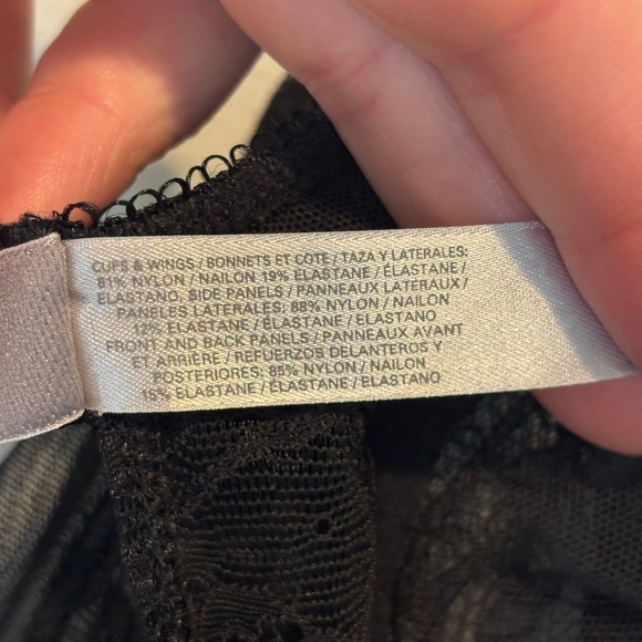 Victoria's Secret Black Lace Chemise 36 D - Picture 6 of 7